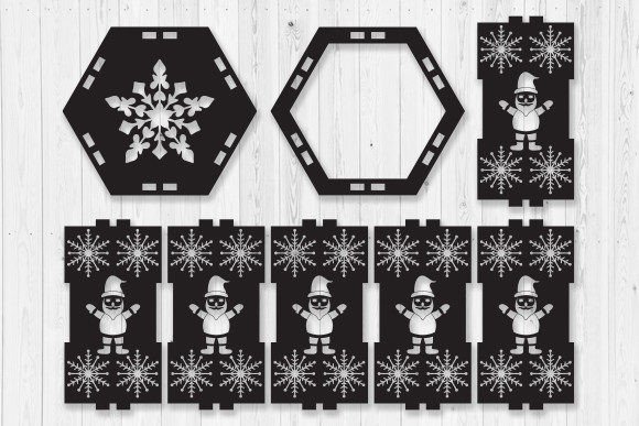 3d Christmas Wood Lantern Laser Cut for Winter Amp
