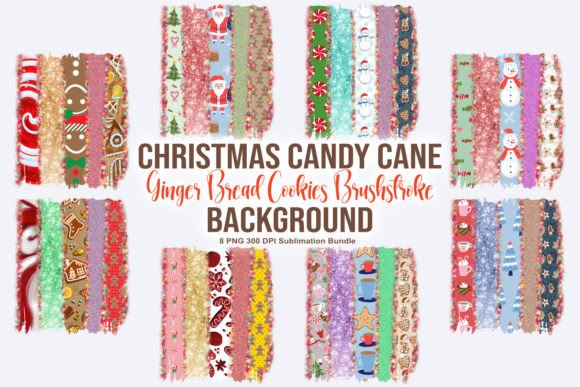 Candy Cane Ginger Bread Backgrounds PNG Review