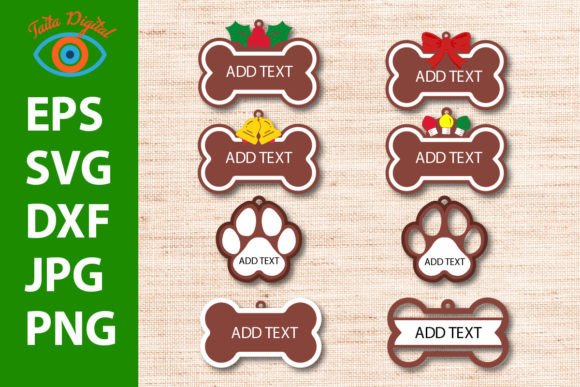 Dog Paw Pet Christmas Ornament for Festive Ornaments