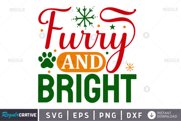 Furry and Bright Svg Design for Crafts