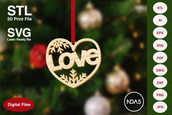 Love Text Christmas Tree Decoration Review