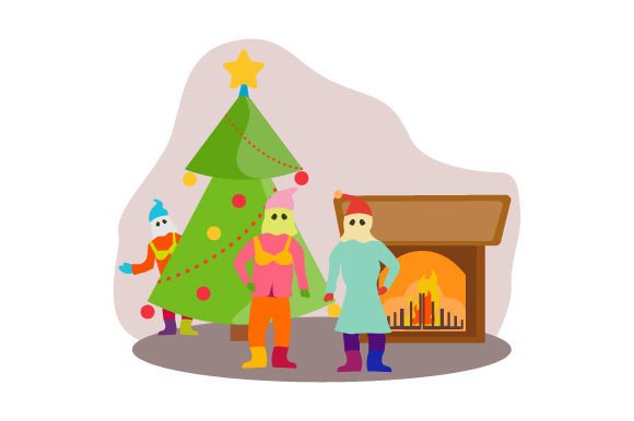 Newfoundland Mummers at Christmas Home for Holiday Sales