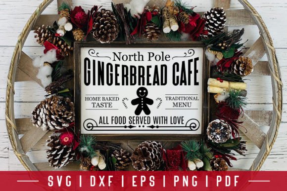 North Pole Gingerbread Cafe SVG Review for Crafts