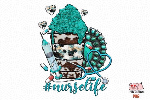 Nurse Life Coffee Western Sublimation for Crafts